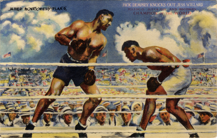 Jack Dempsey and Jess Willard