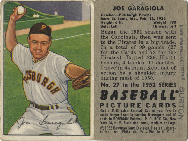 Joe Garagiola Baseball Cards