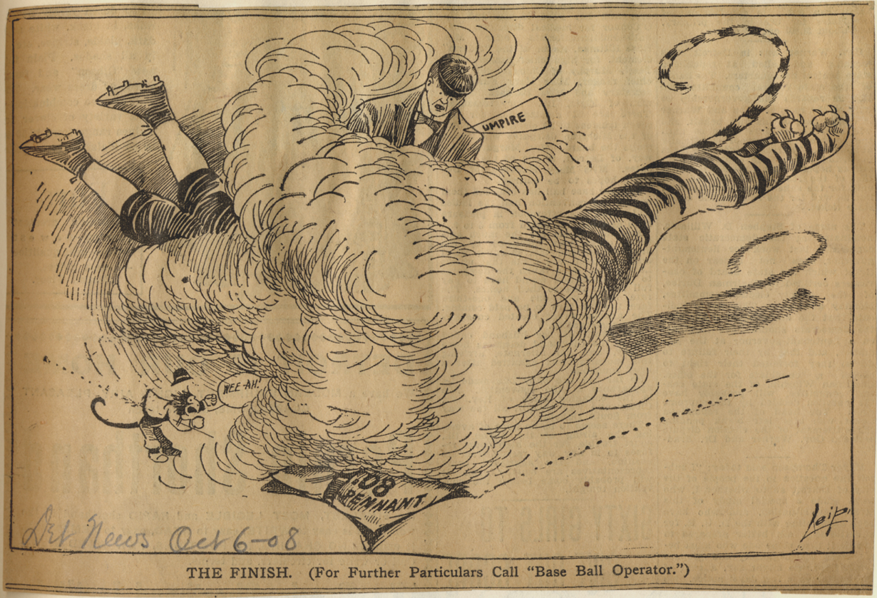 Baseball cartoon