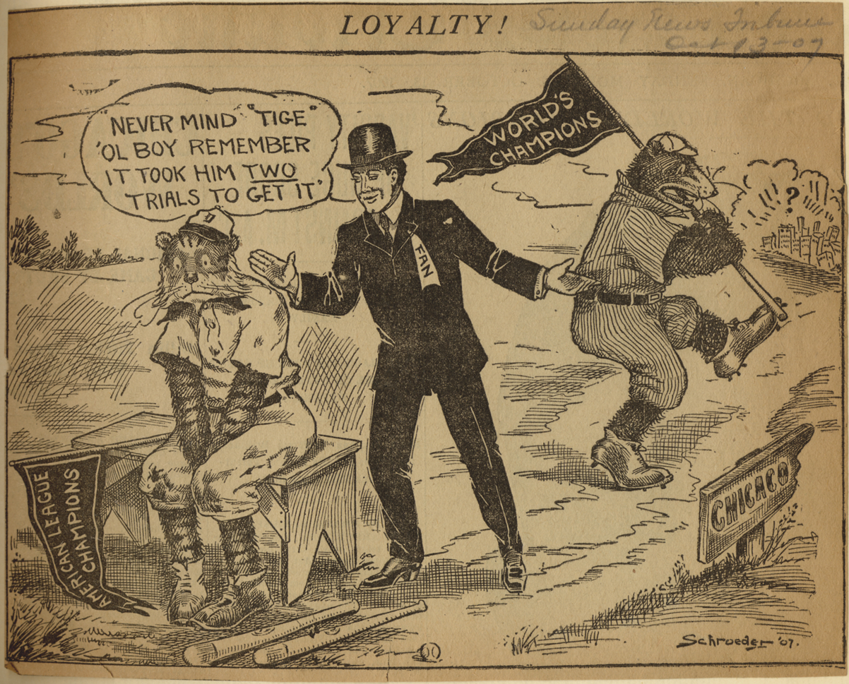 Baseball cartoon