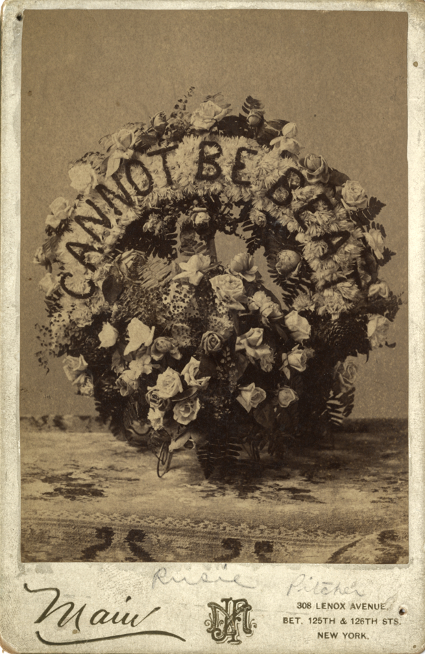 Wreath dedicated to Amos Rusie