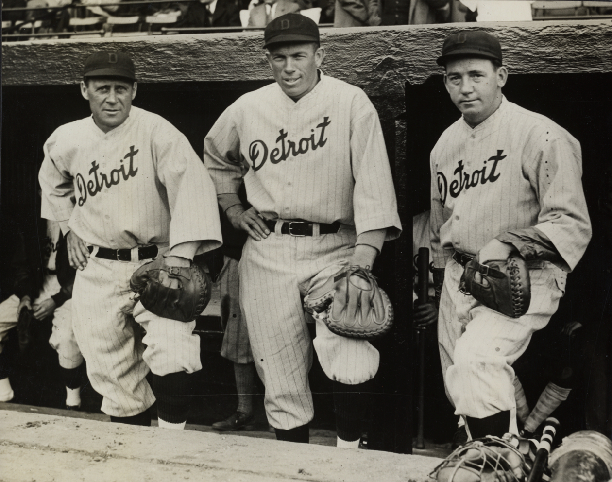 Wally Schang, Ray Hayworth and Johnny Grabowski