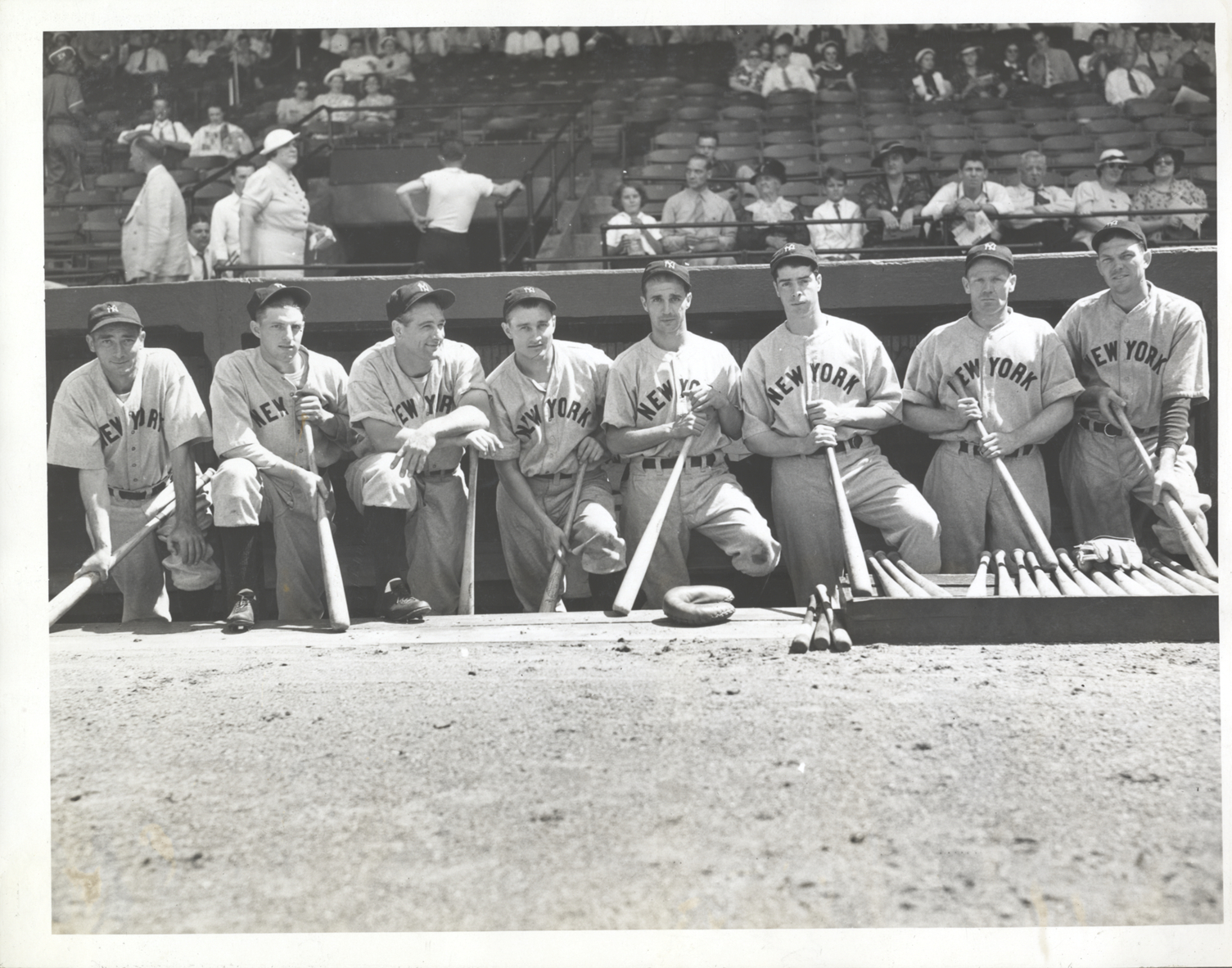 Lot Detail - 1937 New York Black Yankees Team Photo In Framed Display