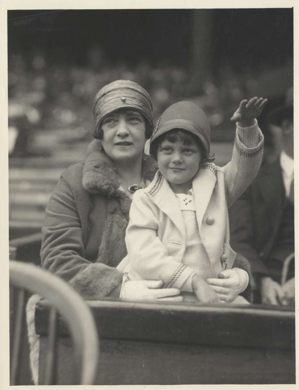 Babe Ruth's first wife Helen and daughter Dorothy