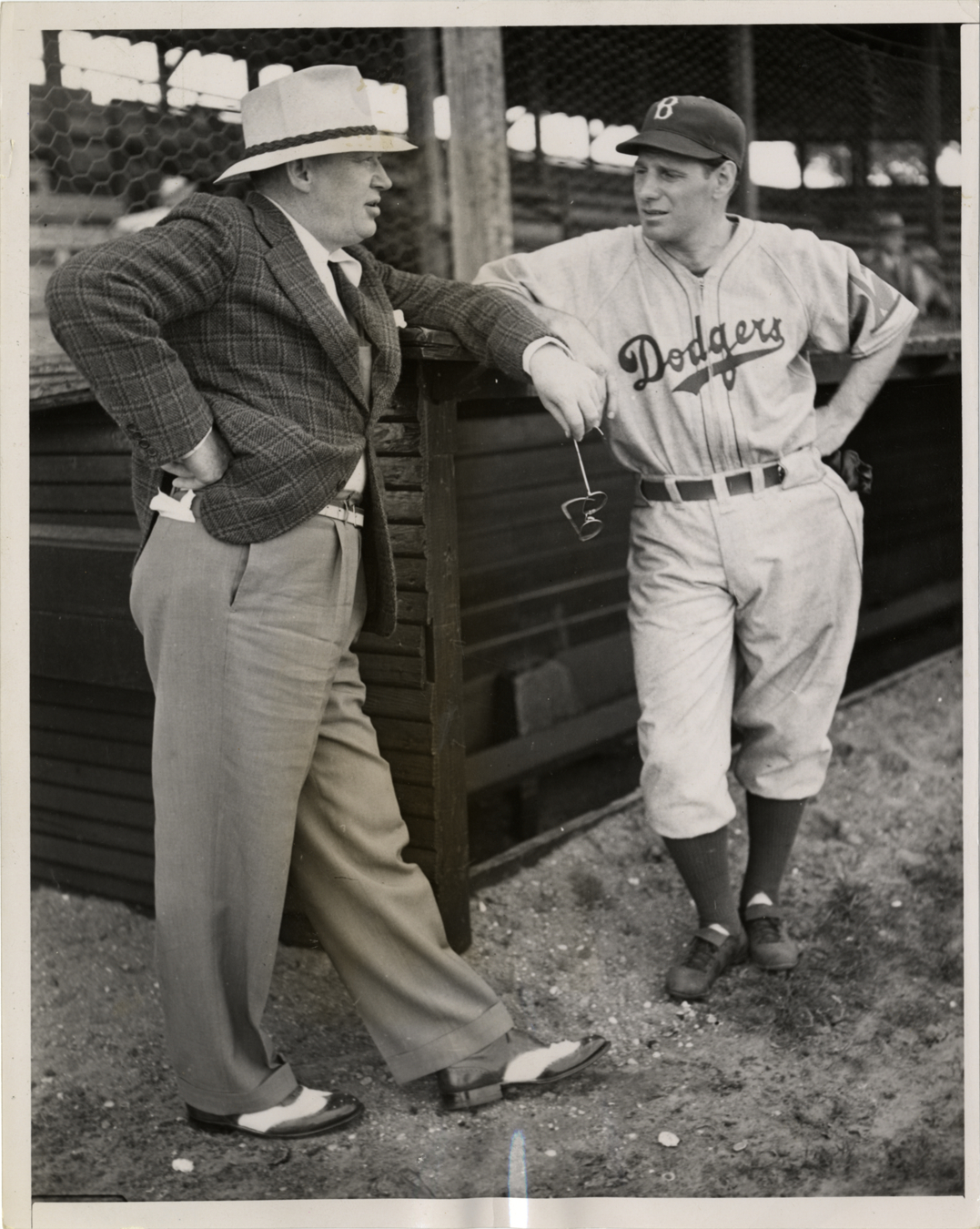 Leo Durocher with Larry MacPhail