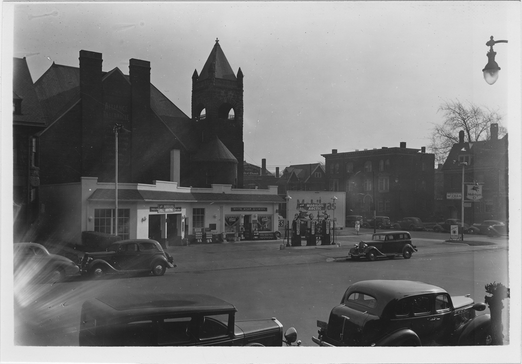 Mobil station in Detroit located at Forest and Second