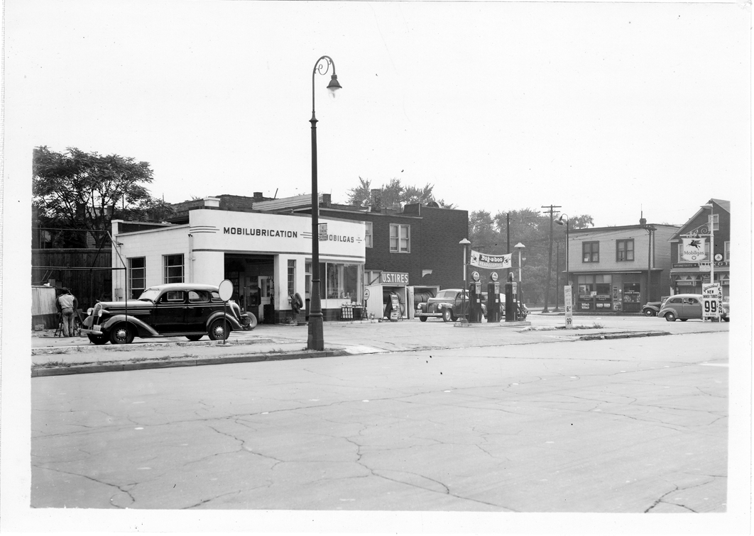 Mobil station in Detroit located at Mt. Elliott and Vernor