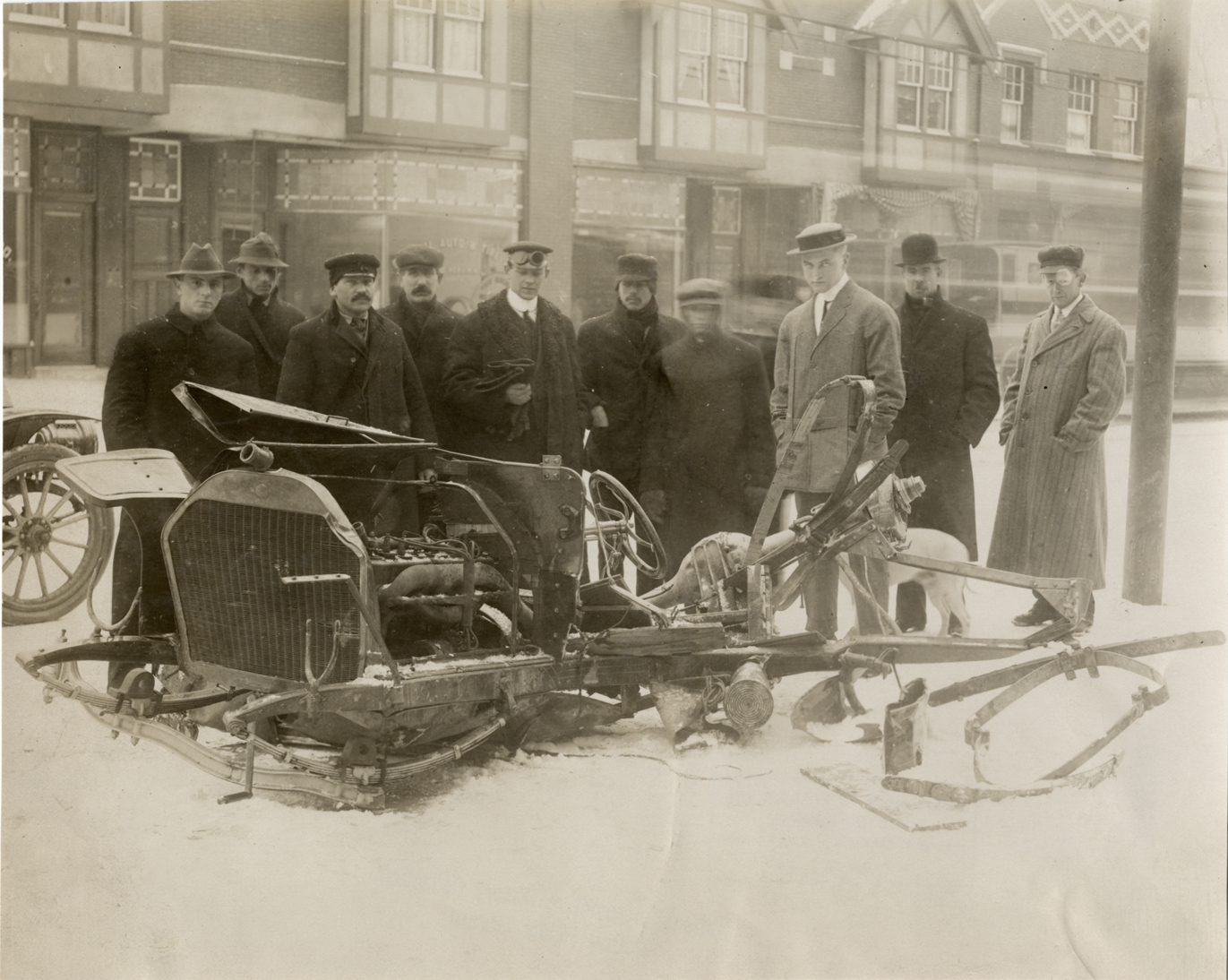Damaged E.M.F. automobile