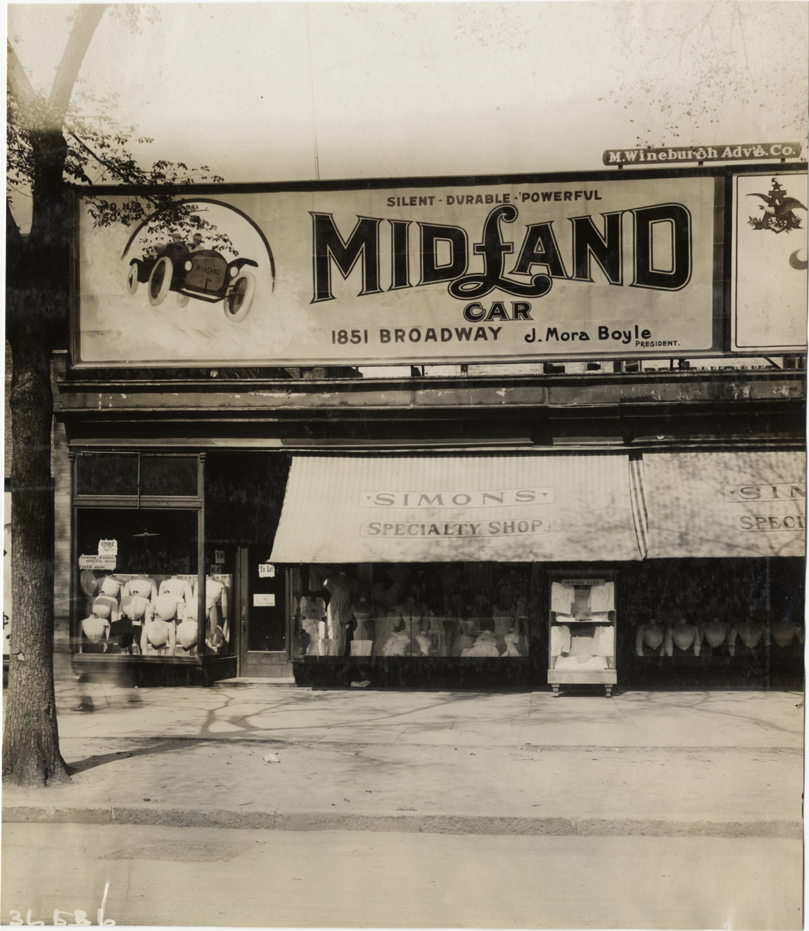 Billboard for Midland car