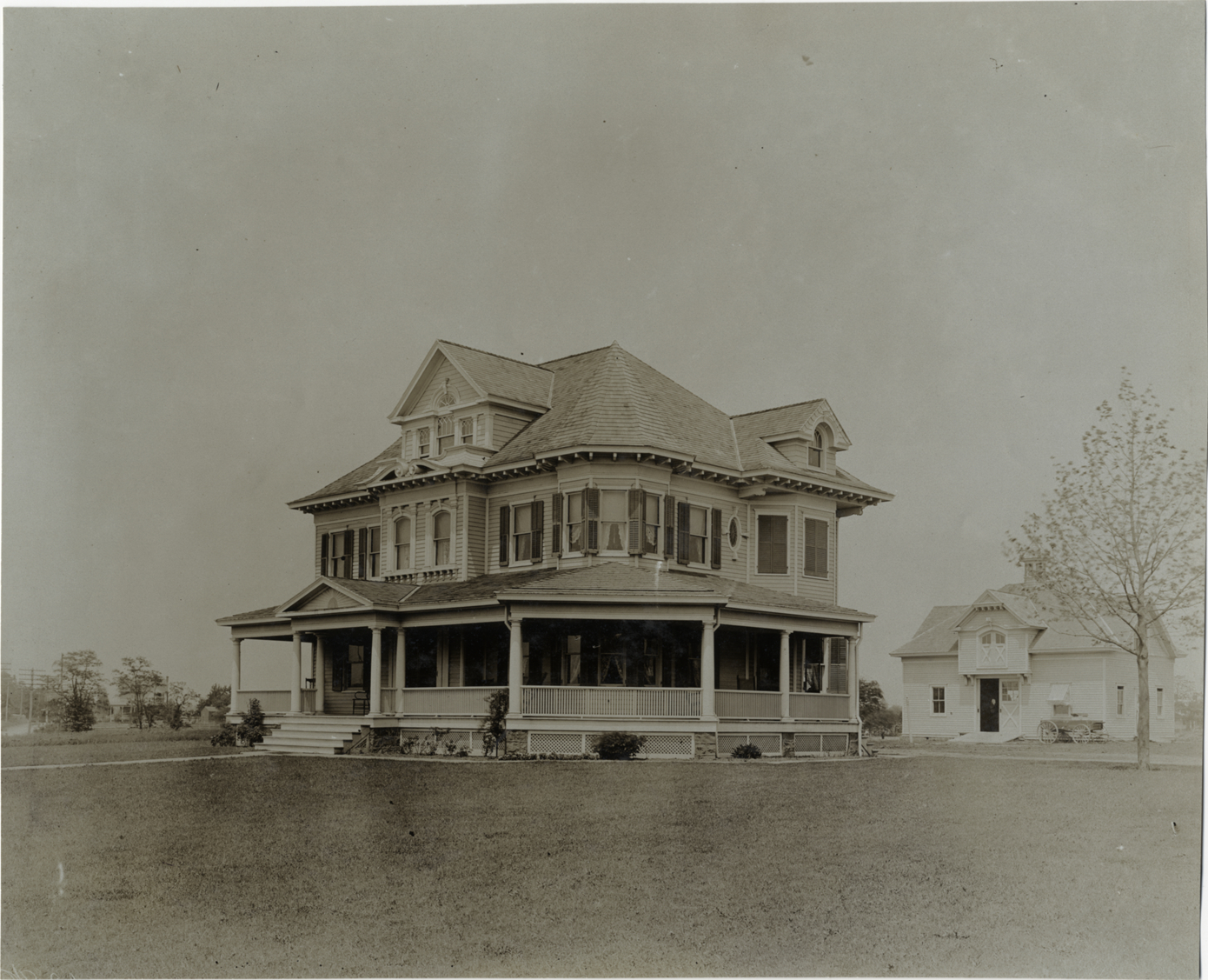 Wooden-frame house
