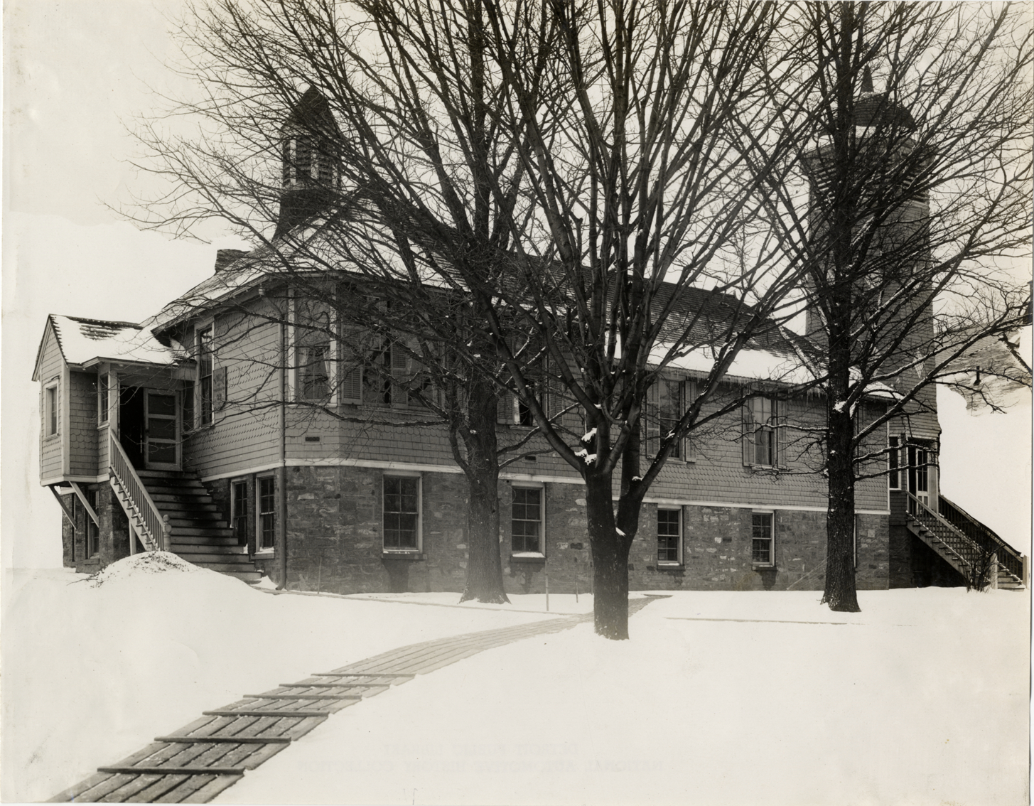 Wooden-frame house