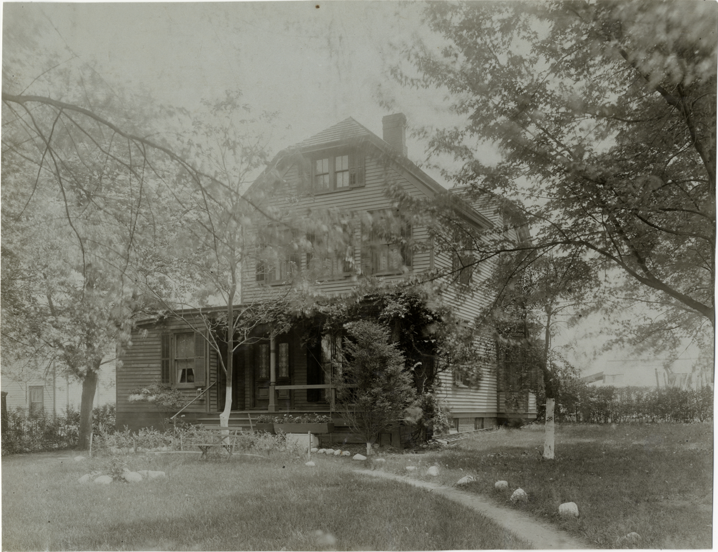 Wooden-frame house