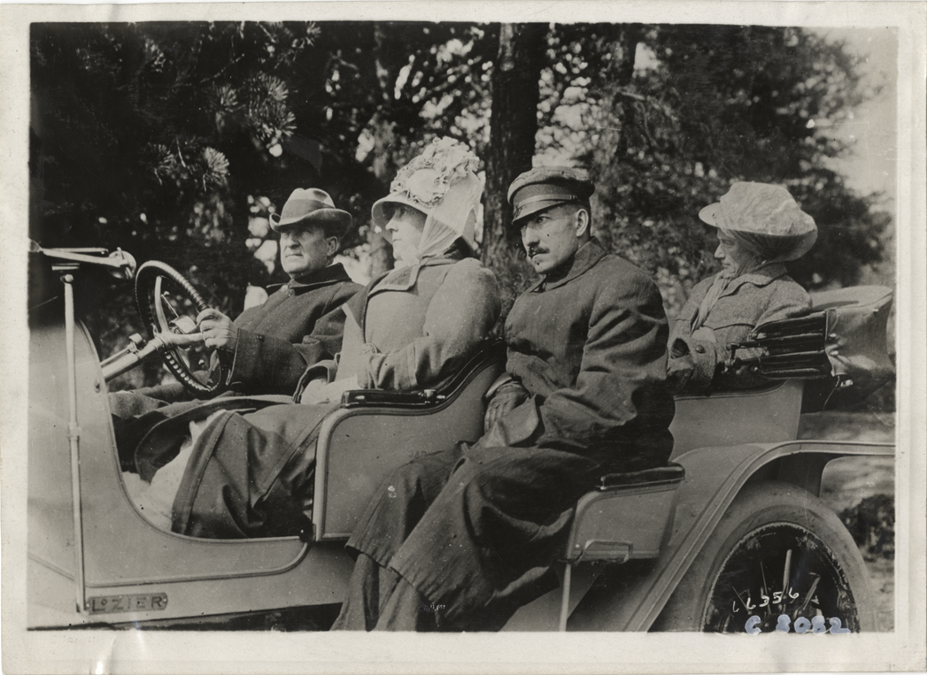 Passengers in Lozier automobile
