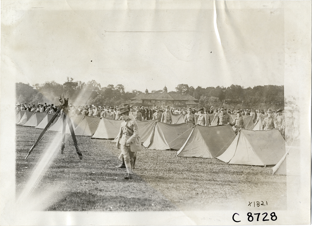 U.S. National Guard in camp, Elks Club convention, Detroit, Michigan
