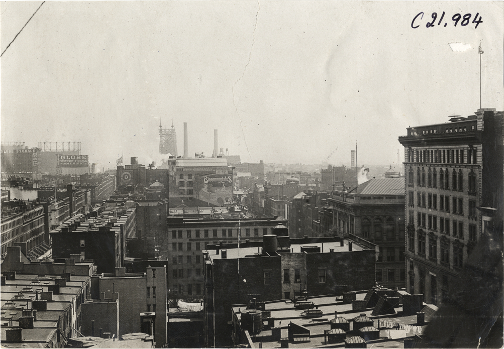 Buildings in Manhattan, with view of Queensboro Bridge