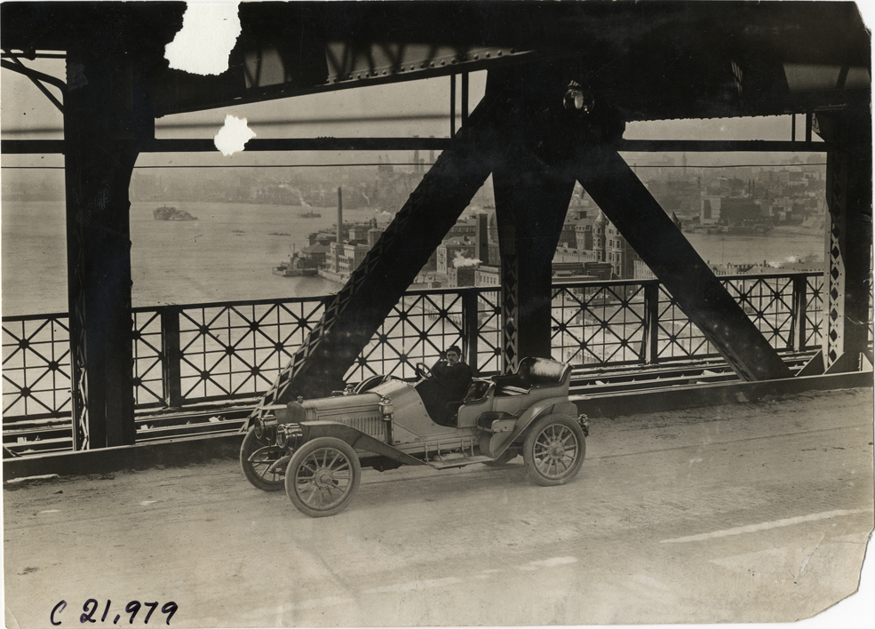 Motorist on Queensboro Bridge
