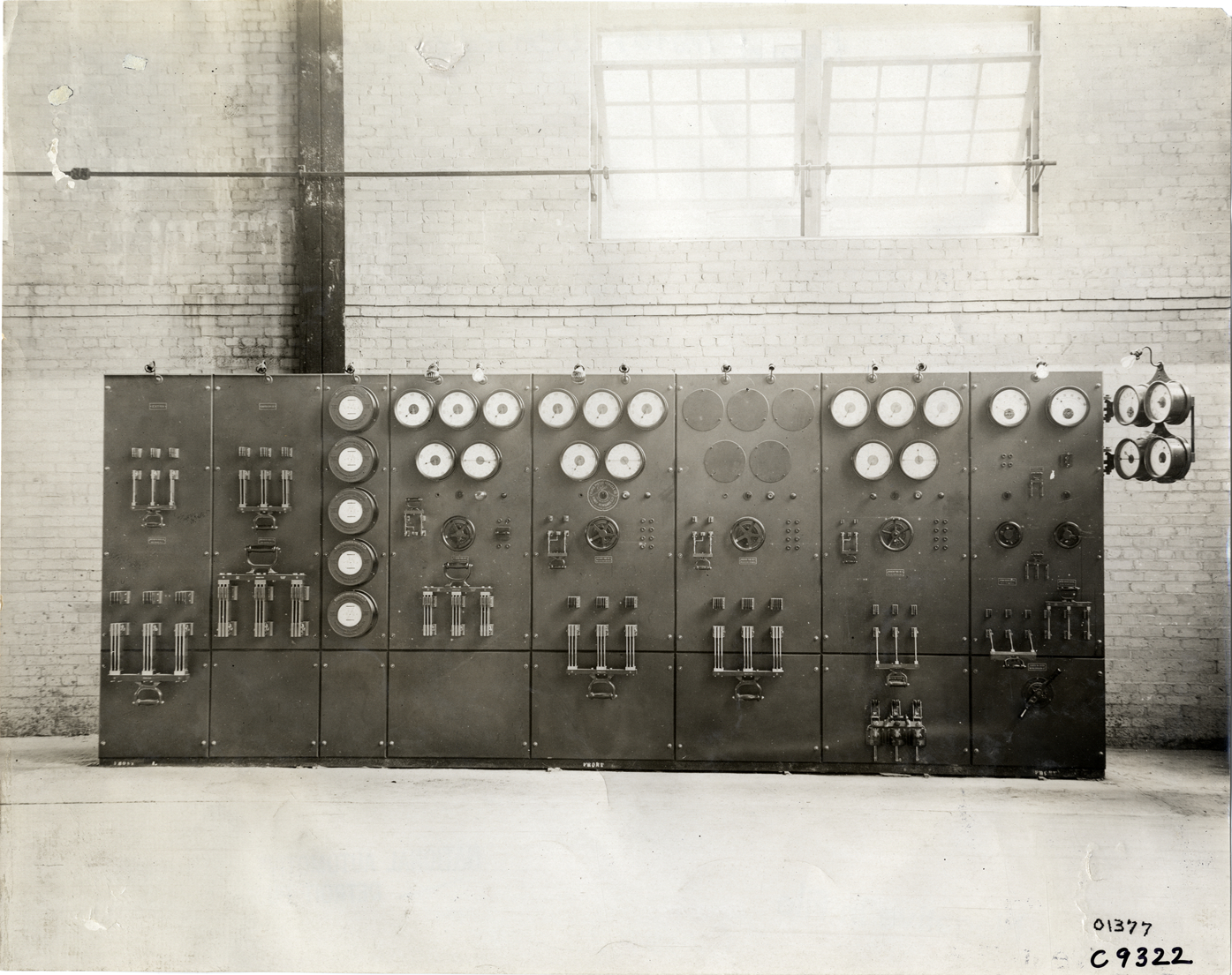 Control panel, Rapid Motor Vehicle Company factory