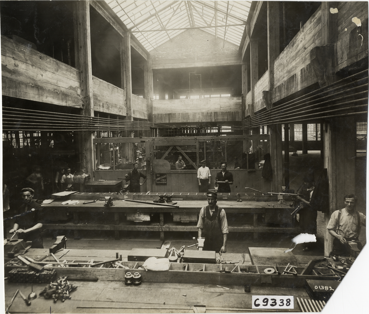 Workers at Rapid Motor Vehicle Company factory