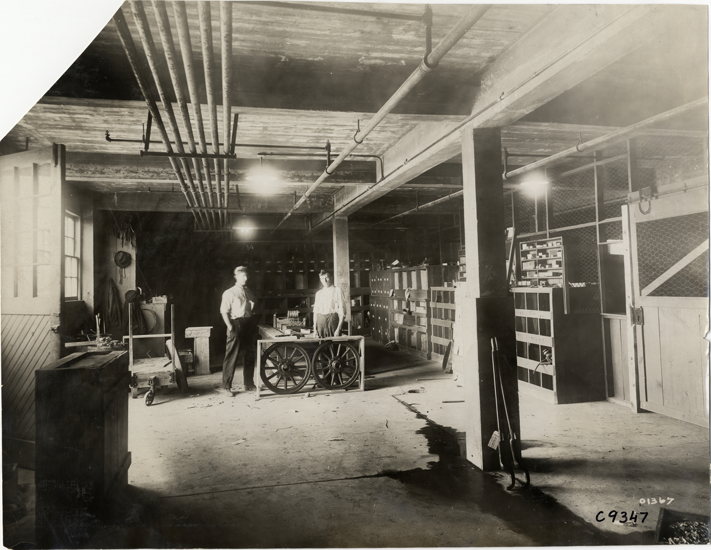 Workers at Rapid Motor Vehicle Company factory