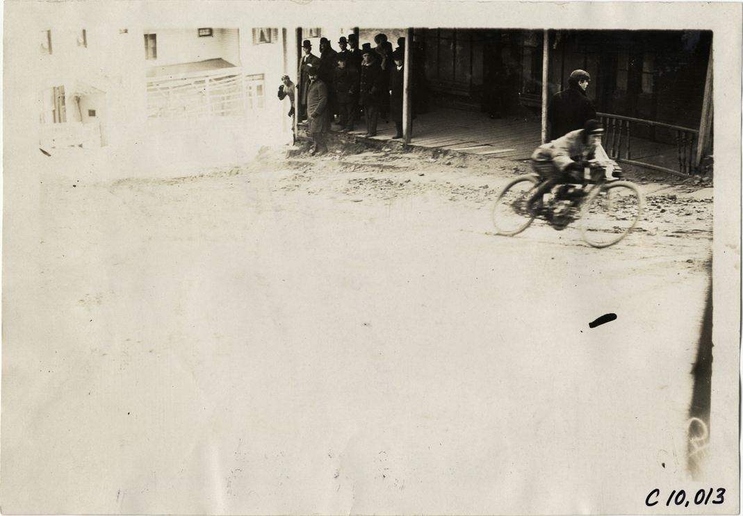 Motorcyclist, 1909 Edgewater-Fort Lee Hill Climb