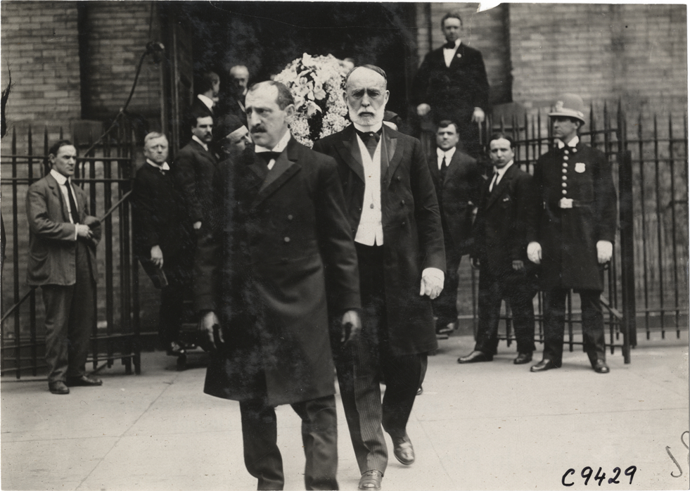 Men at funeral