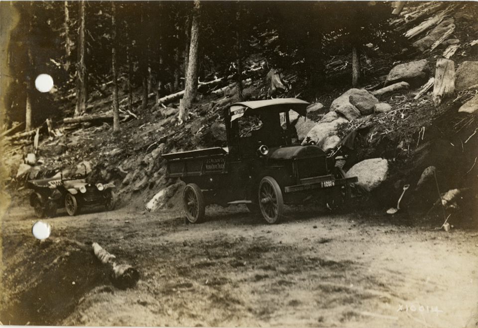 Wilson truck during demonstration trip on Pikes Peak