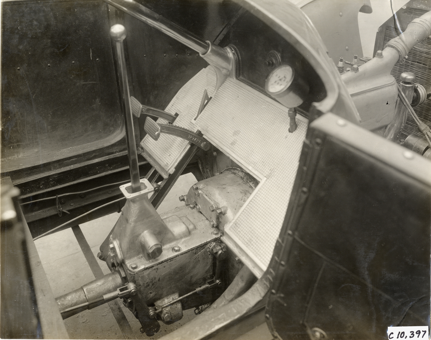 Gear lever, 1911 King automobile