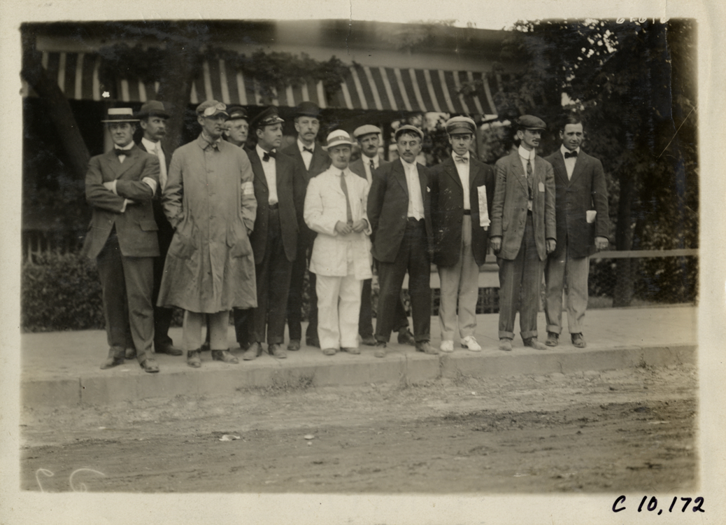 Racing officials at 1910 Port Jefferson Hill Climb