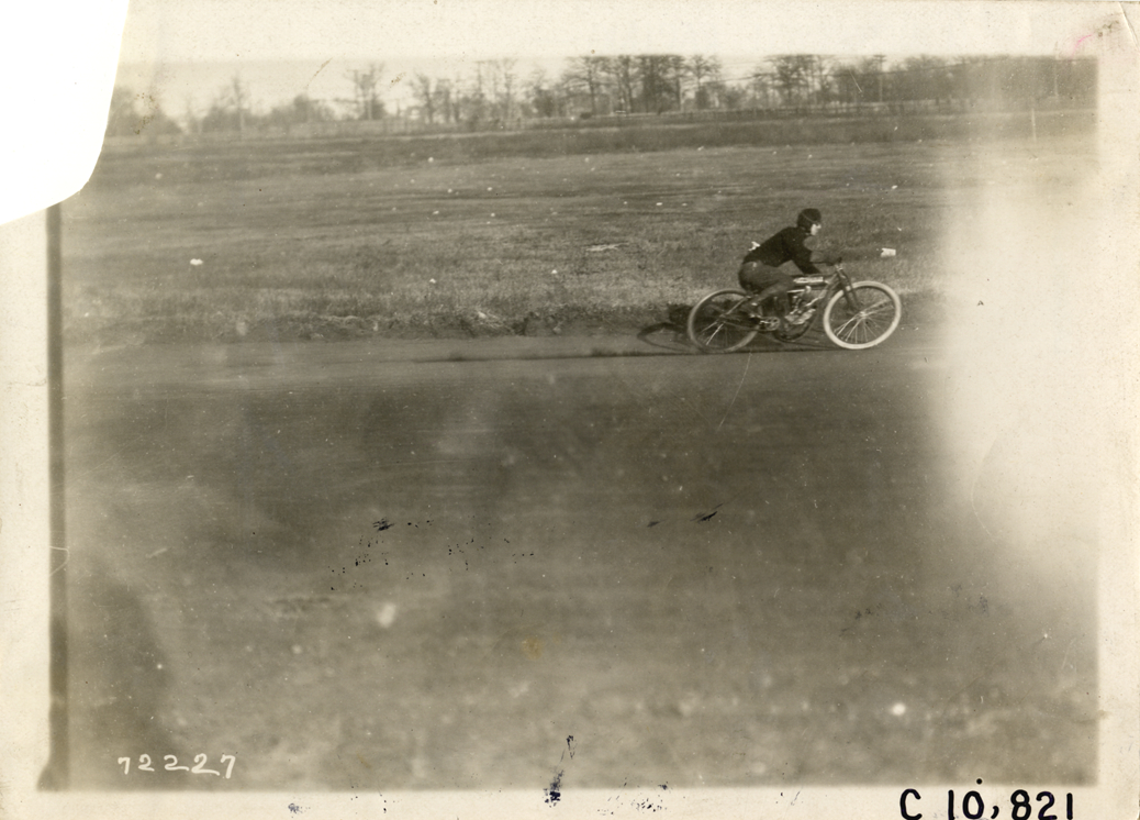 Motorcyclist, 1911 Guttenberg motorcycle races