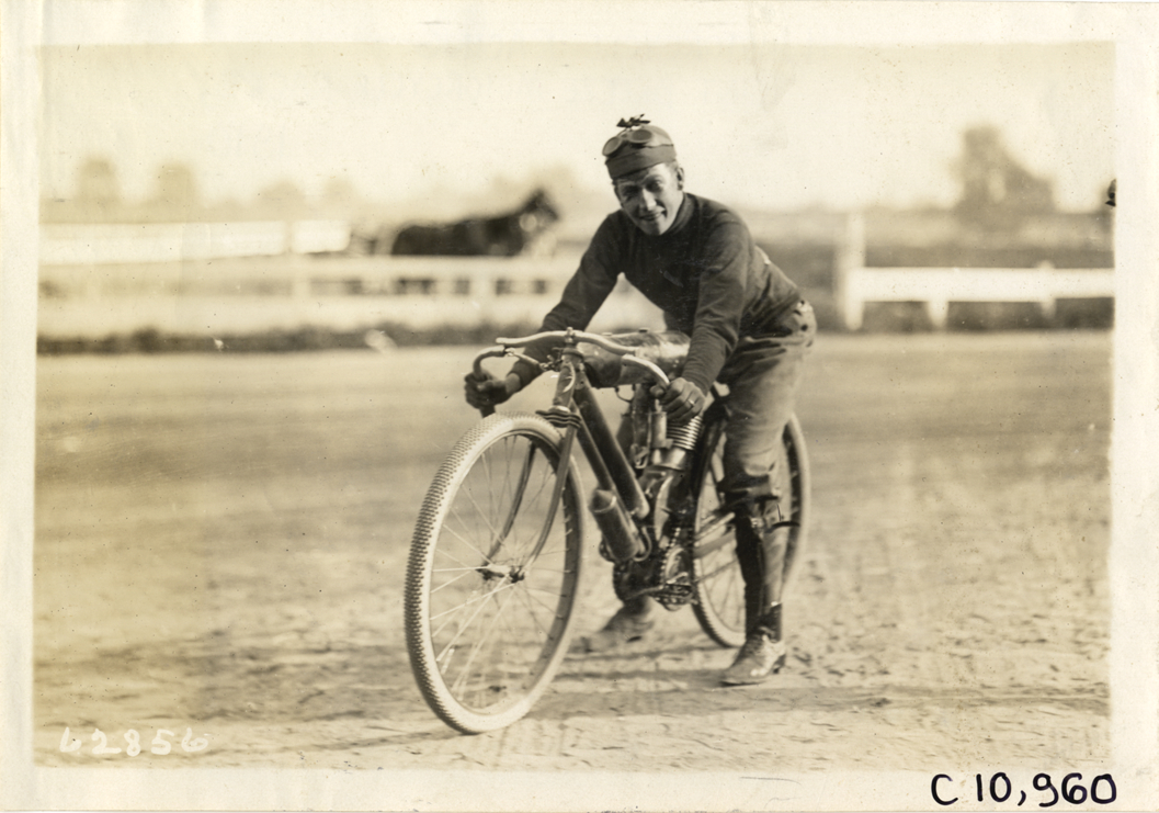 Motorcyclist, 1910 Point Breeze motorcycle races