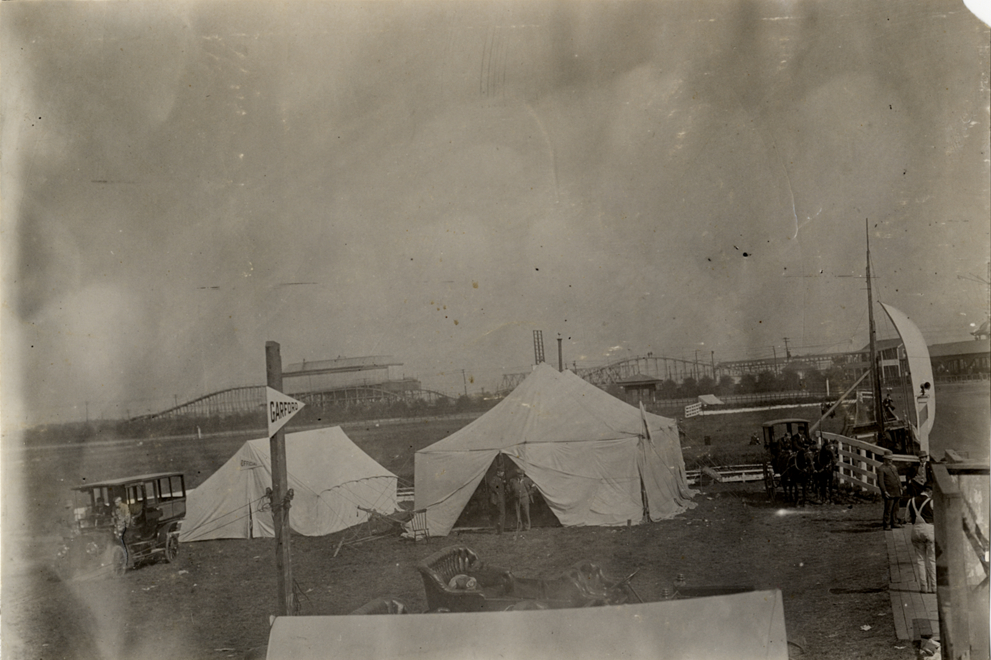 Tents, 1908 Brighton Beach races