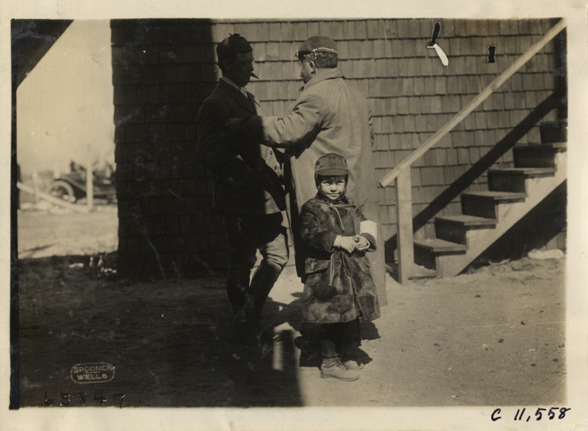 Two men and a boy at Atlanta Speedway