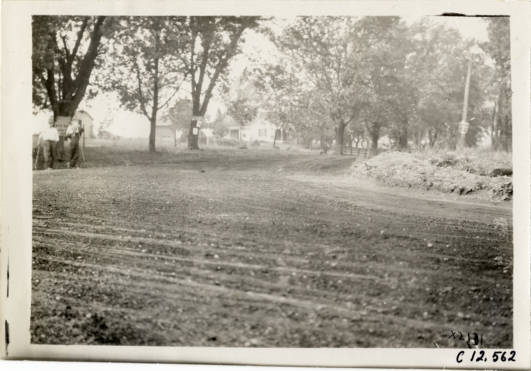 Second turn on the south leg of course, 1910 Elgin Races