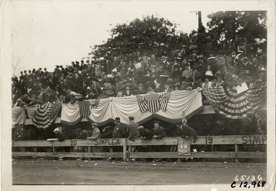 Mayor's box in stands, 1910 Fairmount Park races