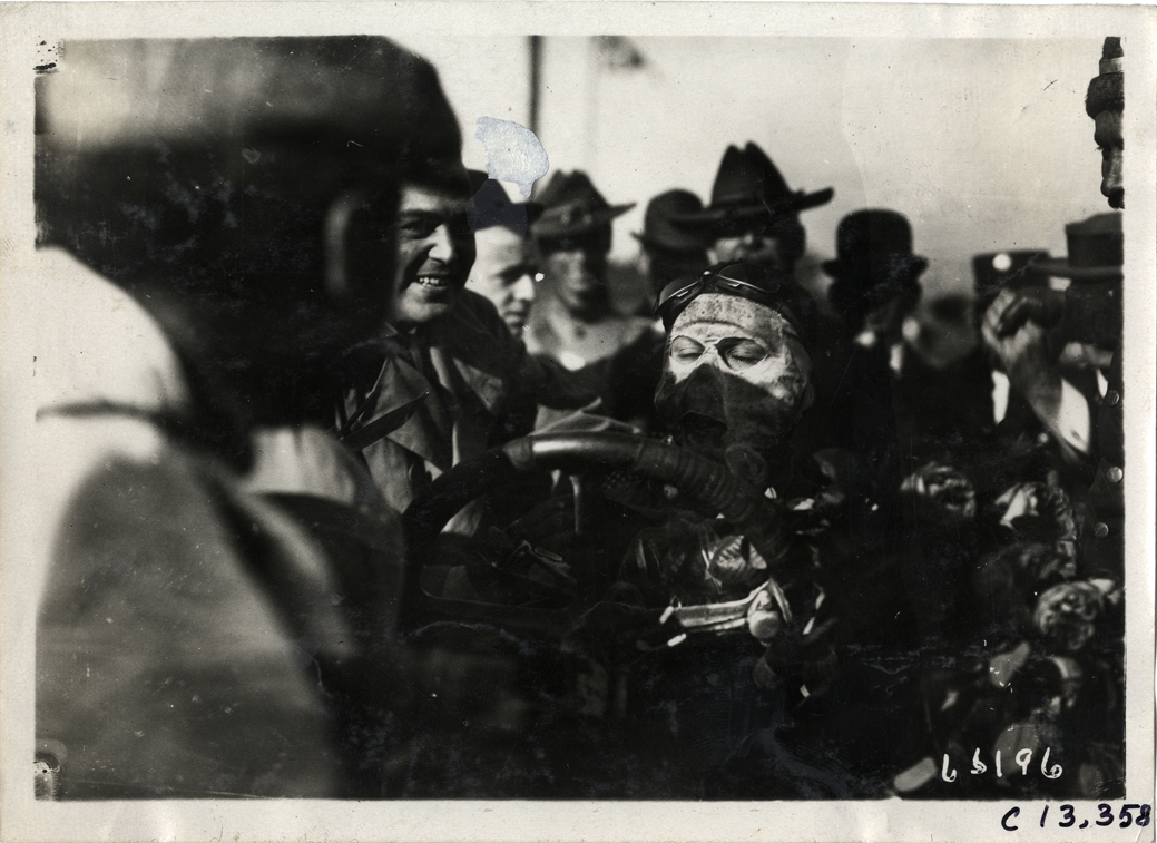 Racecar driver, 1910 Grand Prize races