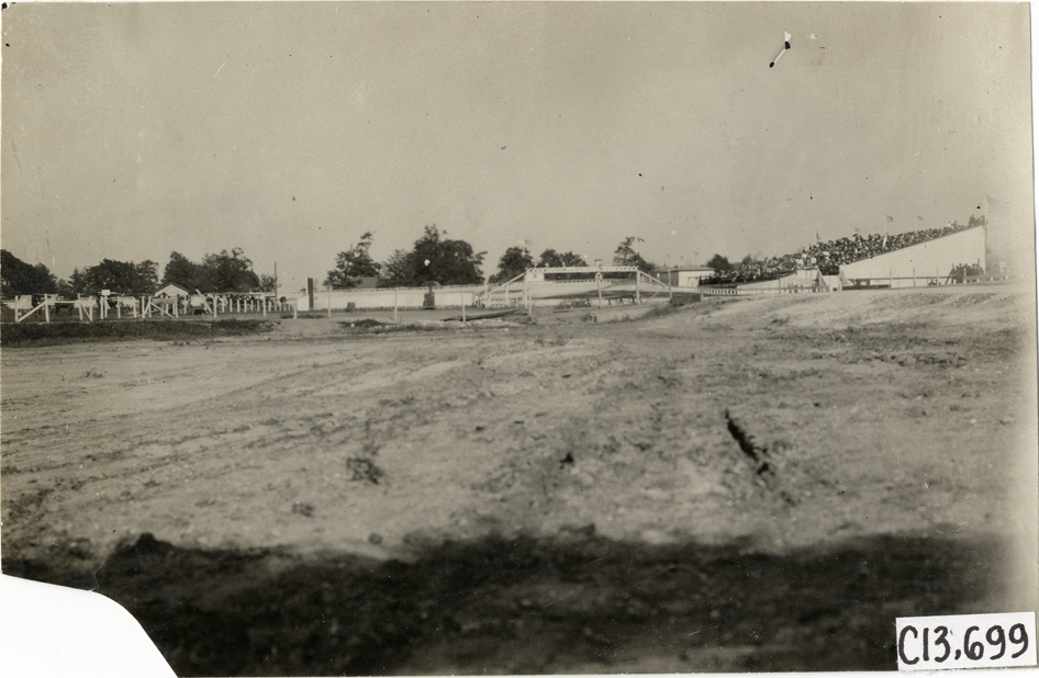 Pedestrian bridge, 1909 Indianapolis races