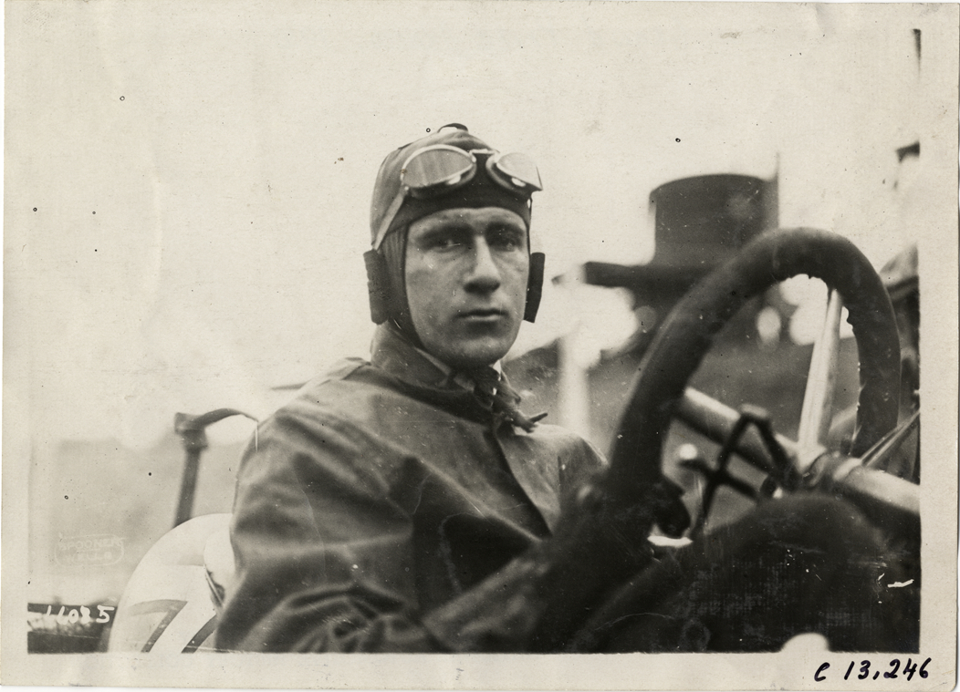 Racecar driver, 1910 Grand Prize races