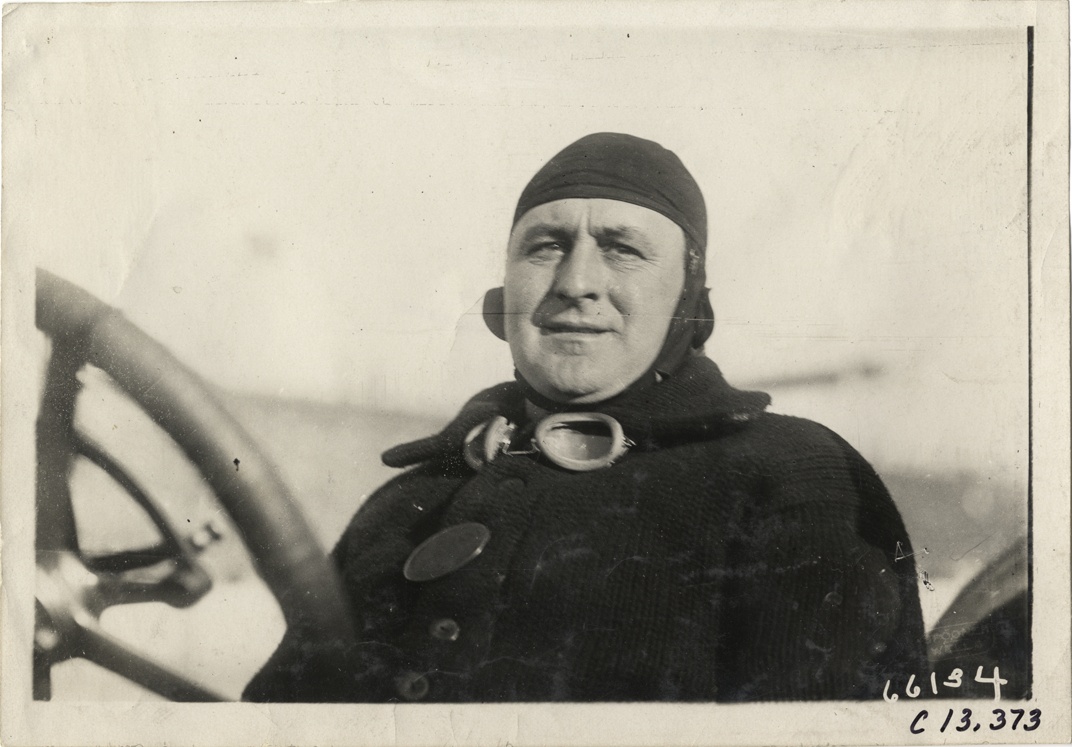Racecar driver, 1910 Grand Prize races