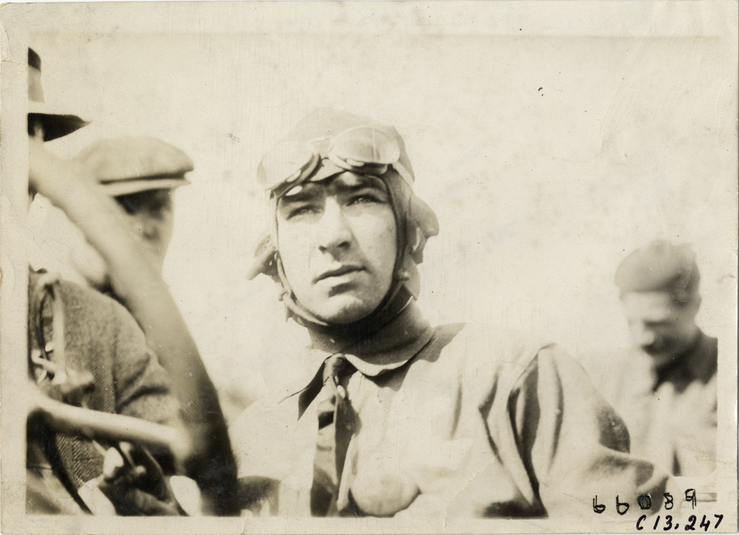 Racecar driver, 1910 Grand Prize races