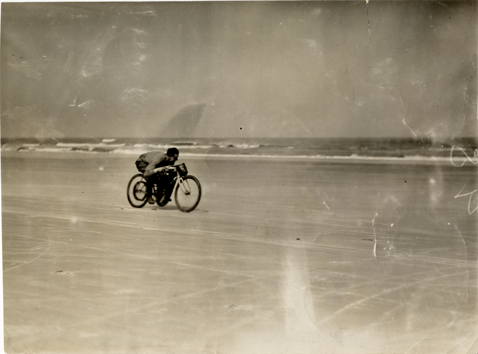 Motorcyclist, 1908 Ormond-Daytona races