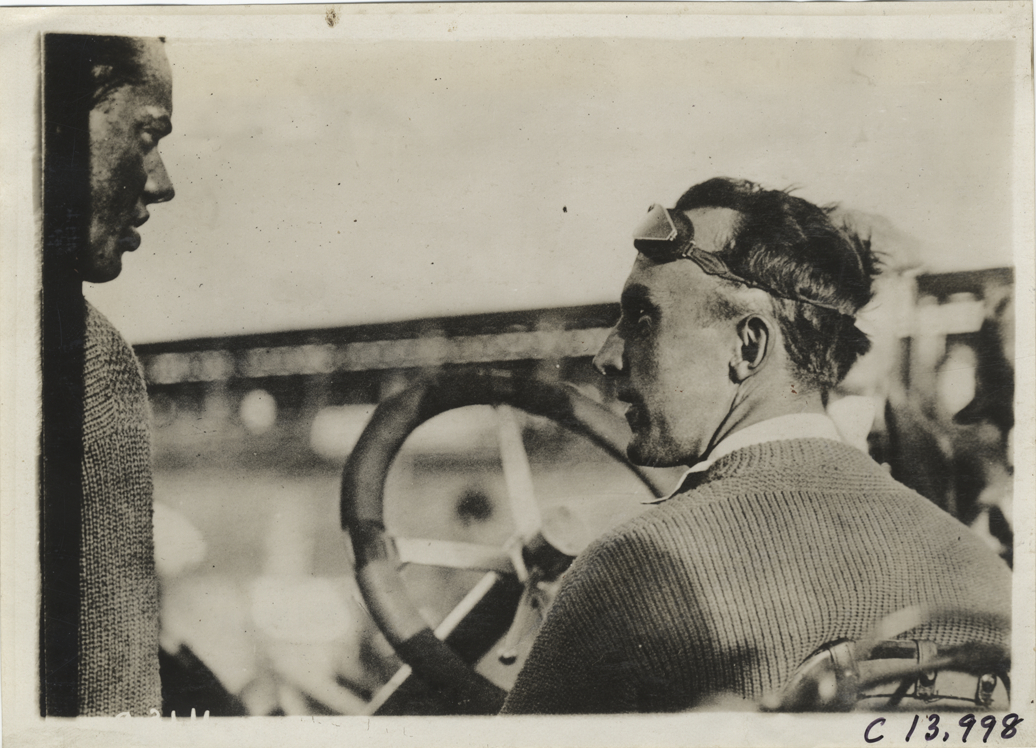 Racecar driver, 1910 Los Angeles races