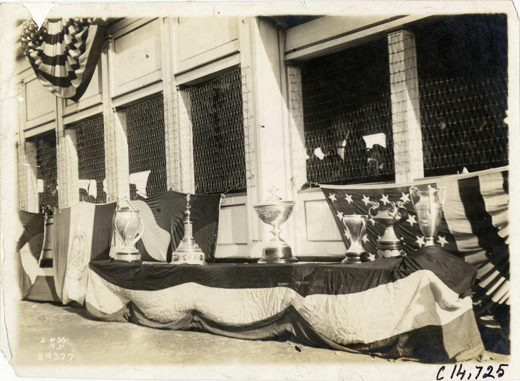 Trophy cups, 1915 Sheepshead Bay races