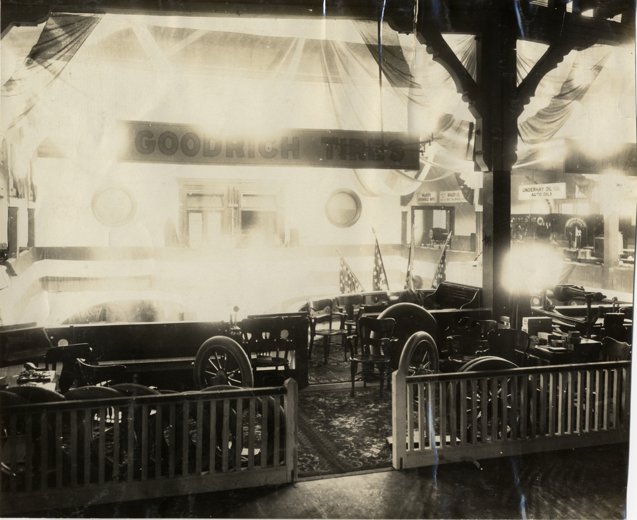 Goodrich tires exhibit, 1909 Boston Auto Show