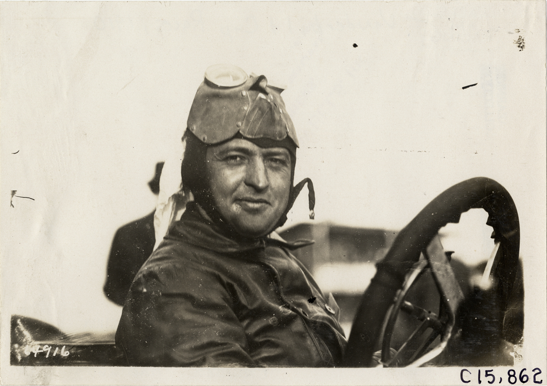 Racecar driver, 1910 Vanderbilt Cup races