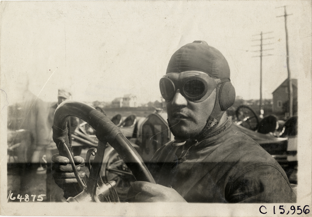 Racecar driver, 1910 Vanderbilt Cup races