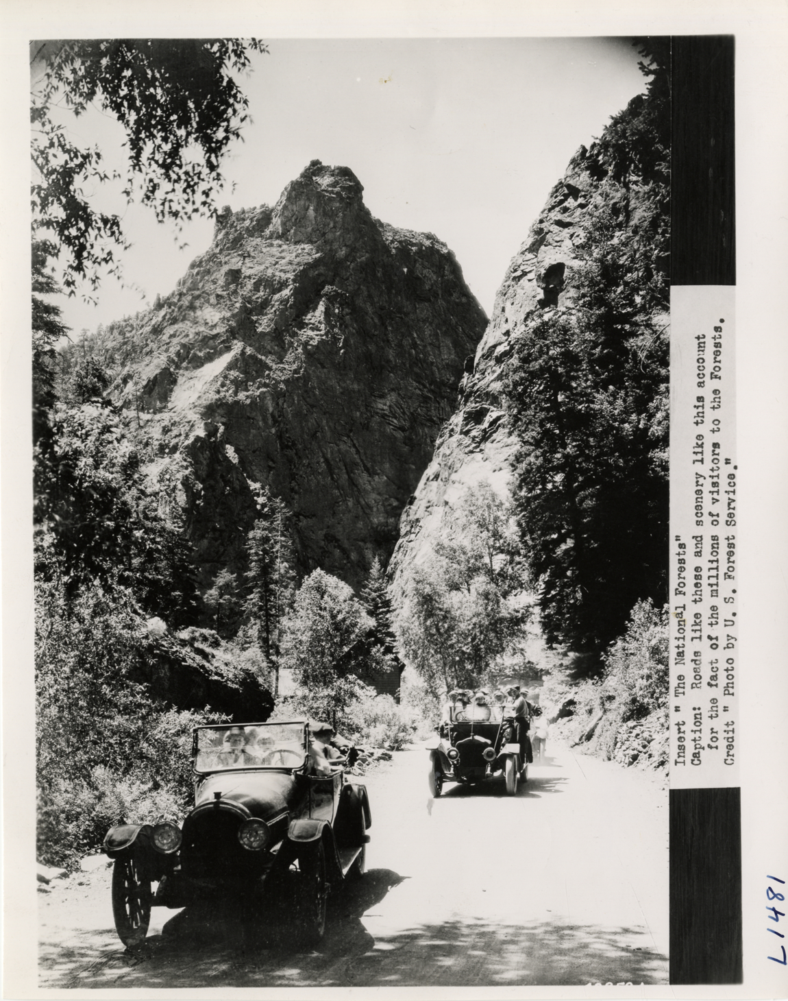 Motorists on Forest Service road in Colorado
