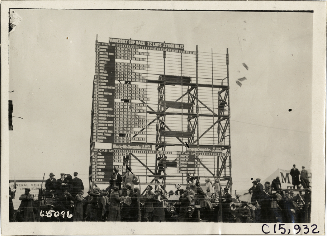 Scoreboard, 1910 Vanderbilt Cup races