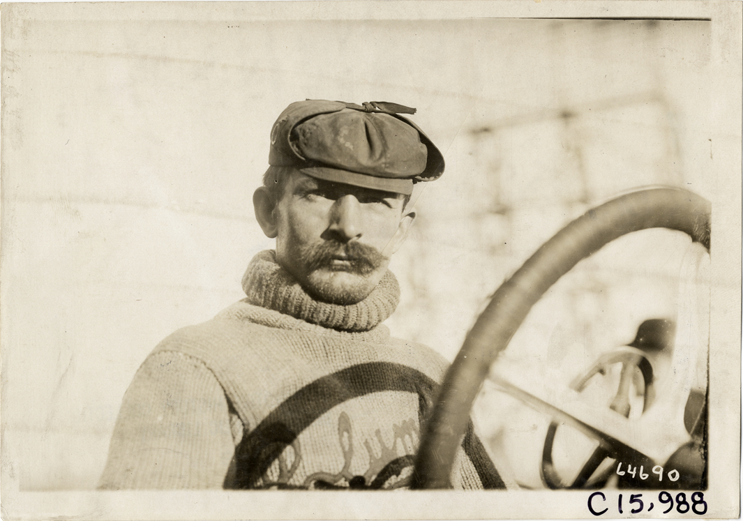 Racecar driver, 1910 Vanderbilt Cup races