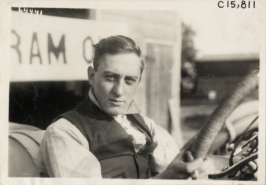 Racecar driver, 1910 Vanderbilt Cup races