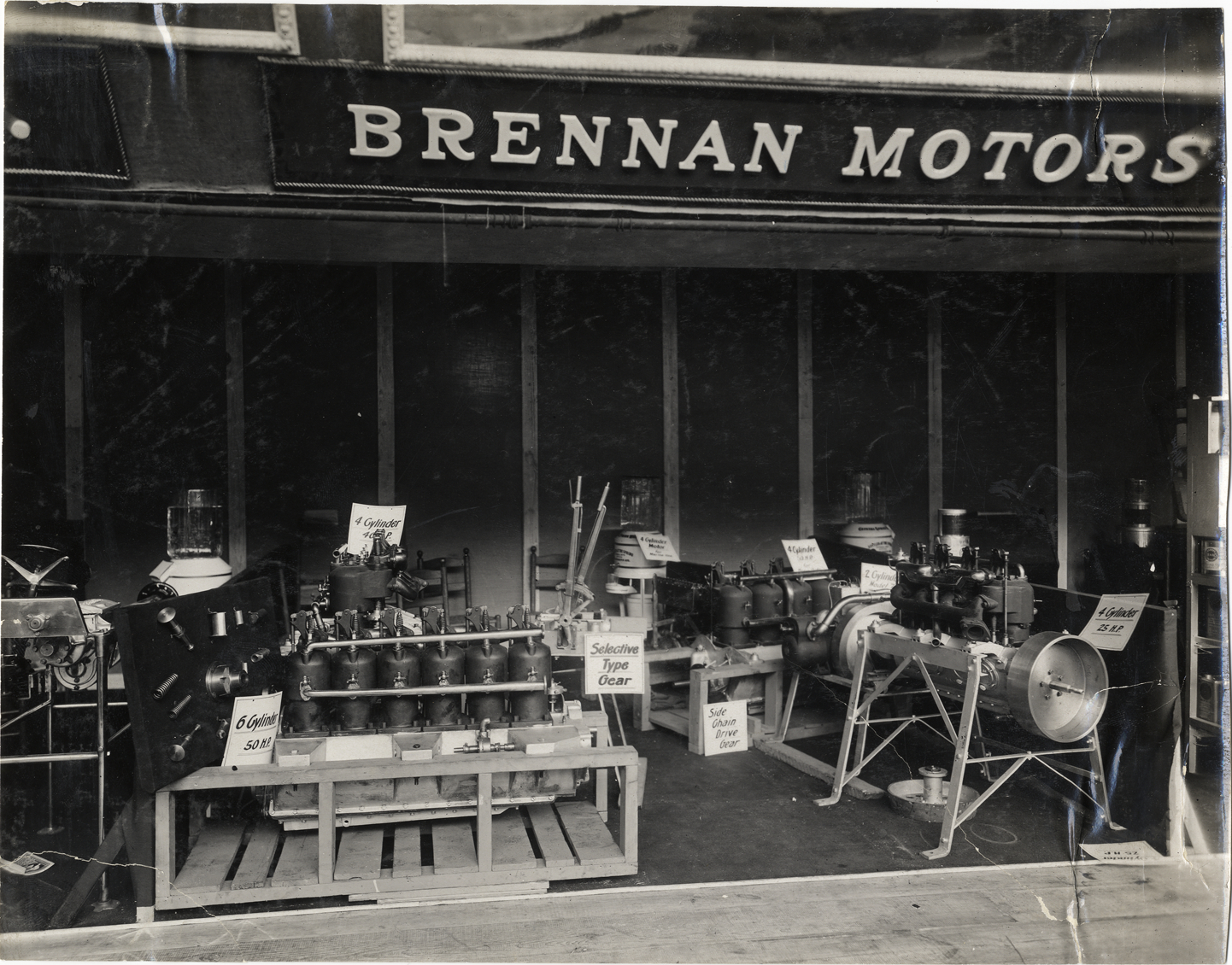 Brennan Motors exhibit, 1909 New York Auto Show